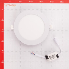 Светильник встраиваемый светодиодный белый 12 Вт 4000К IP20 Feron ДВО (28504) - фото 2