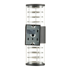 Светильник садово-парковый настенный Feron Техно черный E27 60 Вт IP54 (06298) - фото 2