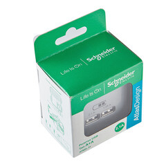 Розетка USB Systeme Electric AtlasDesign встраиваемая алюминий 2хUSB-А (ATN000333) - фото 3