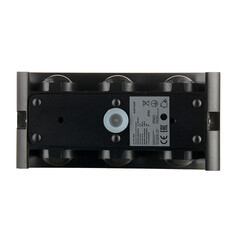 Светильник светодиодный садово-парковый настенный Maytoni Strato черный 3000К 6 Вт IP54 (O417WL-L6B3K) - фото 3