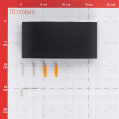 Светильник светодиодный садово-парковый настенный Maytoni Strato черный 3000К 6 Вт IP54 (O417WL-L6B3K) - фото 2