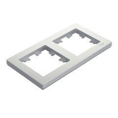 Рамка Systeme Electric AtlasDesign двухместная алюминий (ATN000302) - фото 2