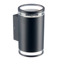 Светильник садово-парковый настенный Arte Lamp Nunki черный GX53 18 Вт IP65 (A1910AL-2BK) - фото 1