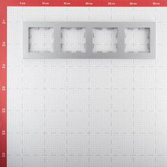 Рамка Systeme Electric AtlasDesign четырехместная алюминий (ATN000304) - фото 3