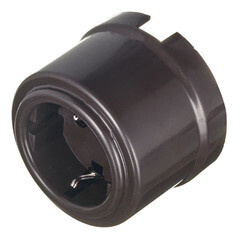 Розетка Bironi Лизетта накладная коричневая ретро (B1-101-22) - фото 3