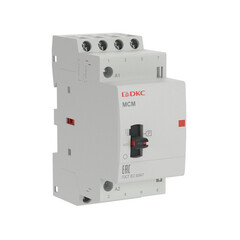 Изображение товара Контактор модульный DKC MCM Yon Max 240 В 25 А тип AC 4НО с ручным управлением (MCM-25-40-A240)