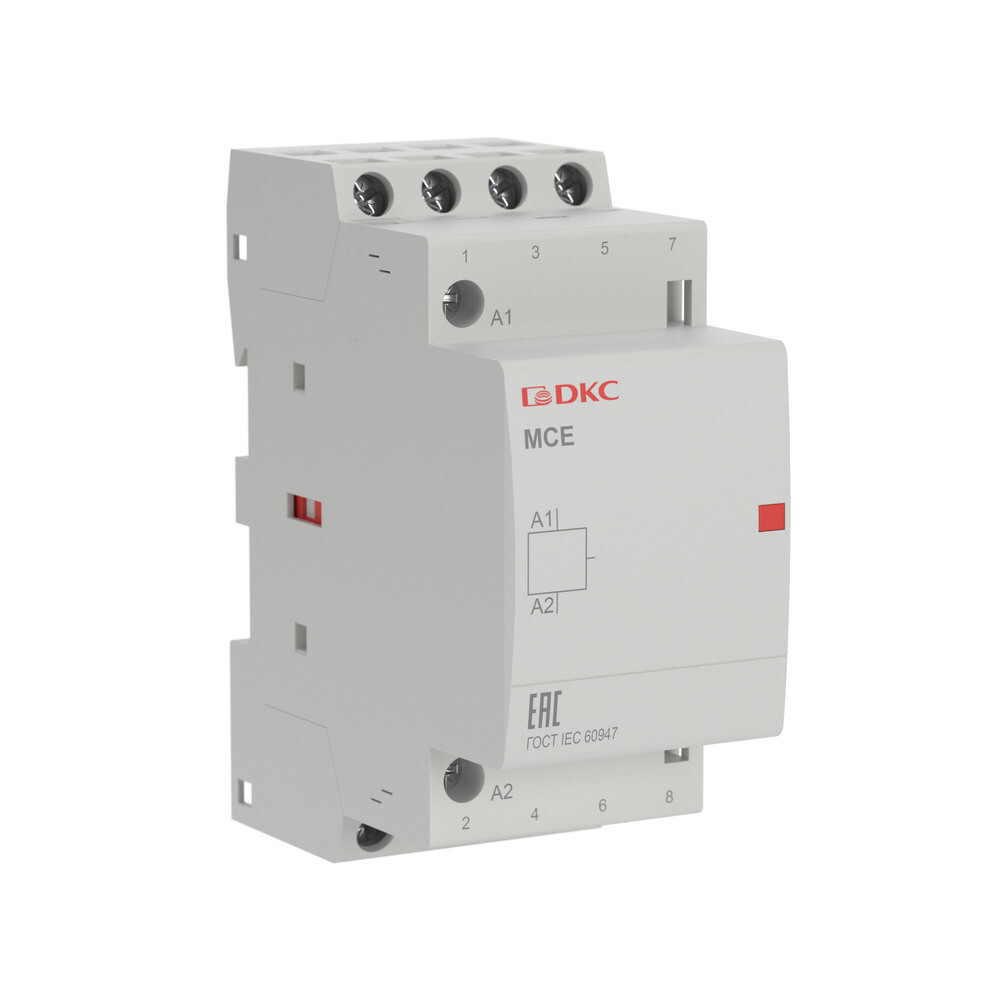 

Контактор модульный DKC MCE Yon Max (MCE-25-40-A240) 240 В 25 А тип AC 4Р