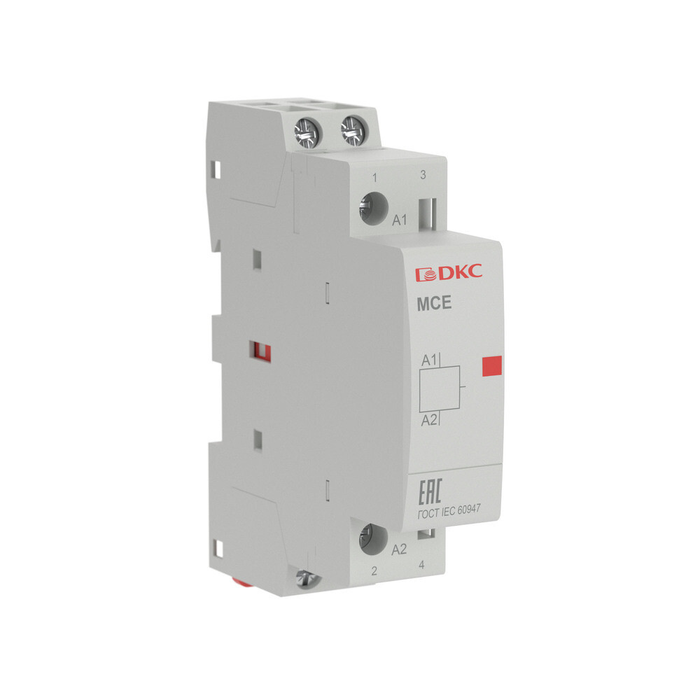 

Контактор модульный DKC MCE Yon Max (MCE-25-20-A240) 240 В 25 А тип AC 2Р