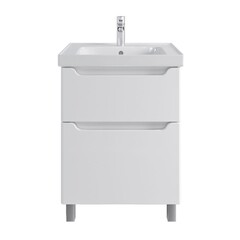 Комплект тумба с раковиной Sanstar Lanciano 60 см напольная белая (303.1-1.5.1.К) - фото 1