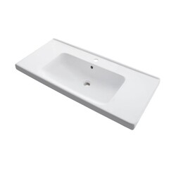 Комплект тумба с раковиной Sanstar Lanciano 100 см напольная белая (313.1-1.5.1.К) - фото 2