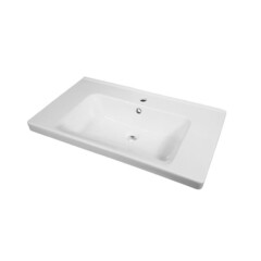 Комплект тумба с раковиной Sanstar Lanciano 80 см подвесная белая (306.1-1.5.1.К) - фото 3