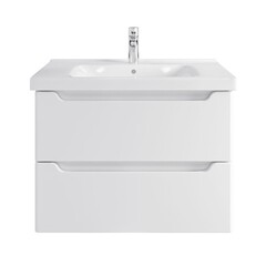 Изображение товара Комплект тумба с раковиной Sanstar Lanciano 80 см подвесная белая (306.1-1.5.1.К)