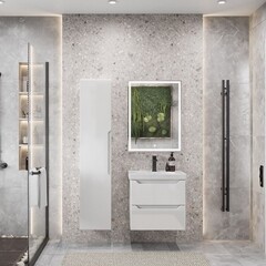 Комплект тумба с раковиной Sanstar Lanciano 60 см подвесная белая (305.1-1.5.1.К) - фото 9