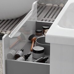 Комплект тумба с раковиной Sanstar Lanciano 60 см подвесная белая (305.1-1.5.1.К) - фото 6