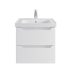 Комплект тумба с раковиной Sanstar Lanciano 60 см подвесная белая (305.1-1.5.1.К) - фото 1