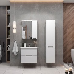 Комплект тумба с раковиной Sanstar Ориана 50 см подвесная белая (369.1-1.4.1.ККОМ) - фото 6