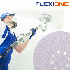 Диск шлифовальный Flexione Velcro d225 мм P100 на липучку тканевая основа (5 шт.) (50001715) - фото 6