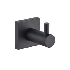 Изображение товара Крючок для ванной Delphinium 5901 одинарный на шуруп металл черный (102412)