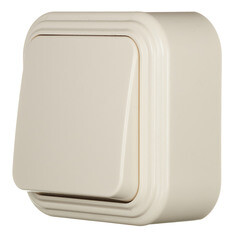 Выключатель Svet одноклавишный накладной бежевый (0603-00031) - фото 4