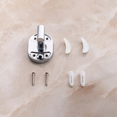 Крючок для ванной РМС А10 одинарный на шуруп нержавеющая сталь хром (A5020) - фото 4