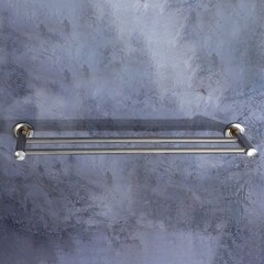 Полотенцедержатель Stölz 585 мм двойной на шуруп нержавеющая сталь хром (3557435) - фото 5