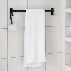 Полотенцедержатель 590 мм на шуруп металл черный (5500348) - фото 3