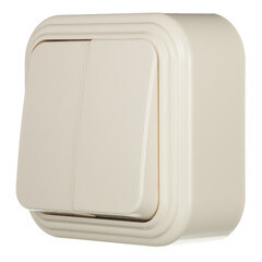 Выключатель Svet двухклавишный накладной бежевый (0603-00121) - фото 4