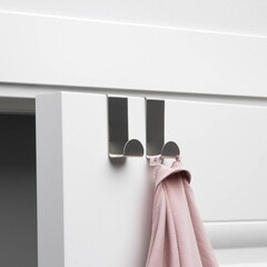 Крючок для ванной Savanna Минимализм одинарный на дверь металл хром (2 шт.) (1035630) - фото 2