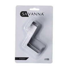 Крючок для ванной Savanna Минимализм одинарный на дверь металл хром (2 шт.) (1035630) - фото 3