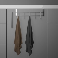 Вешалка для ванной Доляна Блеск 5 крючков на дверь металл хром (1038454) - фото 4