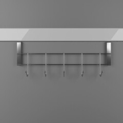 Вешалка для ванной Доляна Блеск 5 крючков на дверь металл хром (1038454) - фото 3