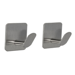 Изображение товара Крючок для ванной Stölz одинарный самоклеящийся нержавеющая сталь хром (2 шт.) (10665504)