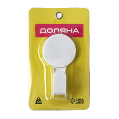 Крючок для ванной Доляна Witlen одинарный самоклеящийся пластик белый (10130828) - фото 6