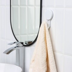 Крючок для ванной Доляна Witlen одинарный самоклеящийся пластик белый (10130828) - фото 3