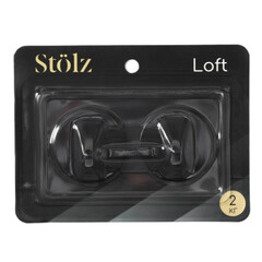 Крючок для ванной Stölz Классика одинарный самоклеящийся металл черный (2 шт.) (6894908) - фото 6