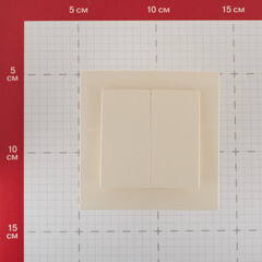 Выключатель Svet двухклавишный встраиваемый бежевый (0604-00121) - фото 7