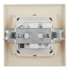 Выключатель Svet двухклавишный встраиваемый бежевый (0604-00121) - фото 5