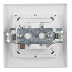 Выключатель Svet двухклавишный встраиваемый белый (0604-00101) - фото 6