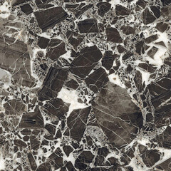 Керамогранит Керамин Нуар черно-белый 600х600х9 мм (4 шт.=1,44 кв.м) - фото 5