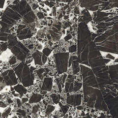 Керамогранит Керамин Нуар черно-белый 600х600х9 мм (4 шт.=1,44 кв.м) - фото 3