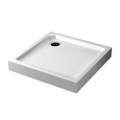 Поддон RGW SMC-C стеклопластик 80х80х14 см квадрат белый средний (12350188-01) - фото 1