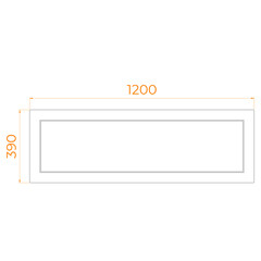 Экран для поддона RGW NА-CL-S ABS-пластик 120 см фронтальный белый (16230911-12a) - фото 2