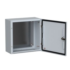 Изображение товара Щит распределительный навесной IEK Titan 5 ЩМП-40.40.20 металлический IP66 400х400х200 мм с монтажной панелью