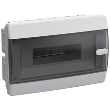 Щит распределительный встраиваемый IEK Union Compact ЩРВ-П-12 пластиковый IP41 195х290х103 мм прозрачная дверь (UIC-KP12-V-12-41-K01)