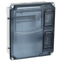 Изображение товара Щит распределительный навесной IEK Krepta 3 ЩУРН-П пластиковый IP66 360х323х122 мм 6 модулей прозрачная дверь