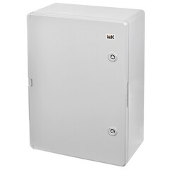 Изображение товара Щит распределительный навесной IEK ЩМПп пластиковый IP65 500х350х190 мм УХЛ1 непрозрачная дверь