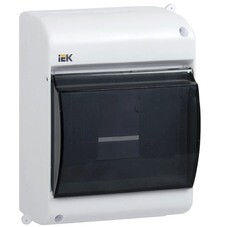 Щит распределительный навесной IEK Krepta 3 КМПн пластиковый IP30 146х96х83 мм прозрачная дверь (MKP42-N-04-30-12)
