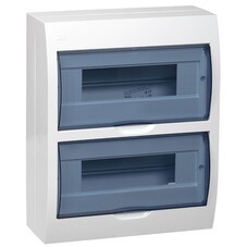 Щит распределительный навесной IEK Krepta 3 ЩРН-П-24 пластиковый IP41 327х270х99 мм прозрачная дверь (MKP12-N-24-40-10)