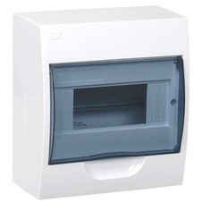 Щит распределительный навесной IEK Krepta 3 ЩРН-П-8 пластиковый IP41 200х184х97 мм прозрачная дверь (MKP12-N-08-40-20)