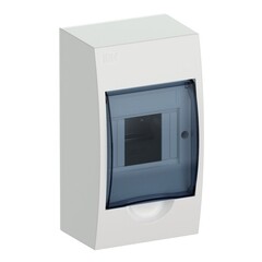 Изображение товара Щит распределительный навесной IEK Krepta 3 ЩРН-П-4 пластиковый IP41 200х112х93 мм прозрачная дверь